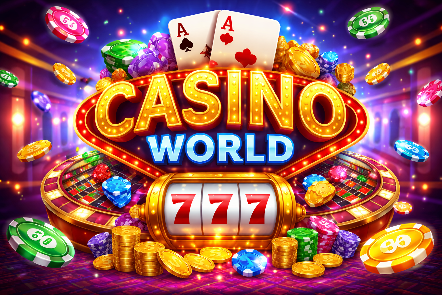 Texas Hold'em at Casino World Poker